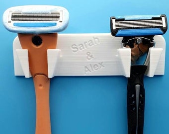 Rasiererhalter | personalisierbar | mit Namen | 3D-Druck | verschiedene Farben