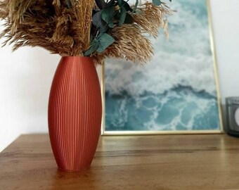 Flower vase "Mirzi" | Vase | 3D printing | different colors | Pampas grass | Veil herb | Eucalyptus | Bouquet