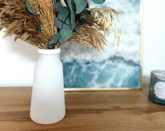 Flower vase "Buwei" | Vase | 3D printing | different colors | Pampas grass | Veil herb | Eucalyptus | Bouquet