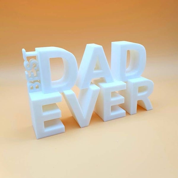 Aufsteller "Best Dad / Mom Ever" | Schriftzug | Dekoaufsteller | Slogan | Geschenk | verschiedene Farben