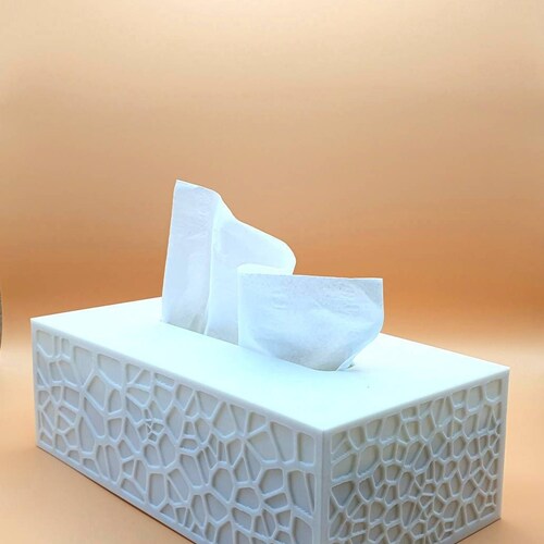 Tissue box "Voronoi" | Cosmetic tissue box | various colours