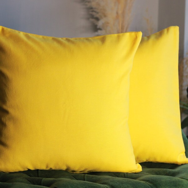 Yellow Throw Pillow Etsy