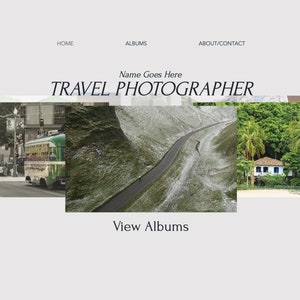 Travel Photographer - WIX Website Template