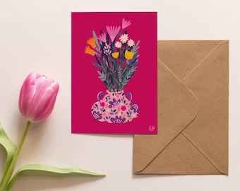 A6 Card - Pretty Bouquet