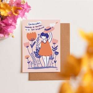 Carte A6 - Vivre tout simplement