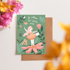 Carte A6 - Jardin secret