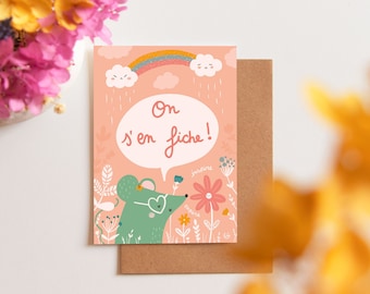 Carte A6 - On s'en fiche