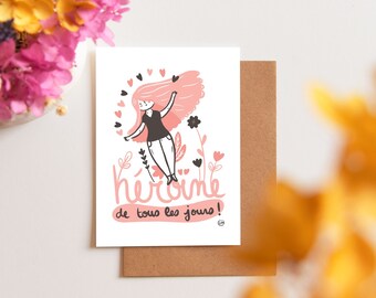 A6 Card - Super girl
