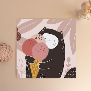 Carte recyclée - Ma glace d'amour