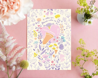 A6 Card - To the one who makes our life bloom