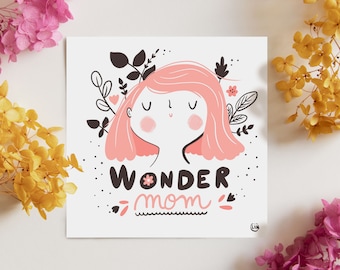 Card - Wonder mom