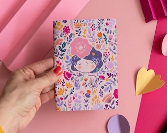 Mini notebook - Miss Flora