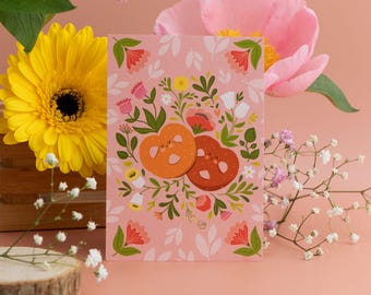 A6 Card - Pretzels in Love