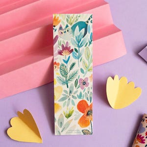 Marque-pages aquarelle - Miaou lunettes