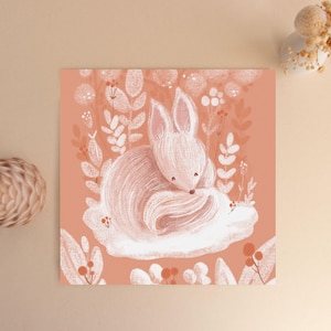 Carte recyclée - Renard enchanté