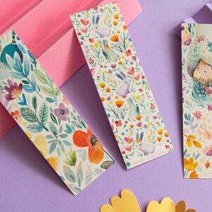 Trio marques-pages aquarelle - Blooming POP