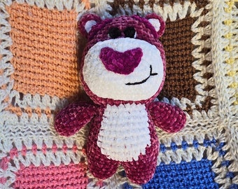 Small crochet bear stuffed animal