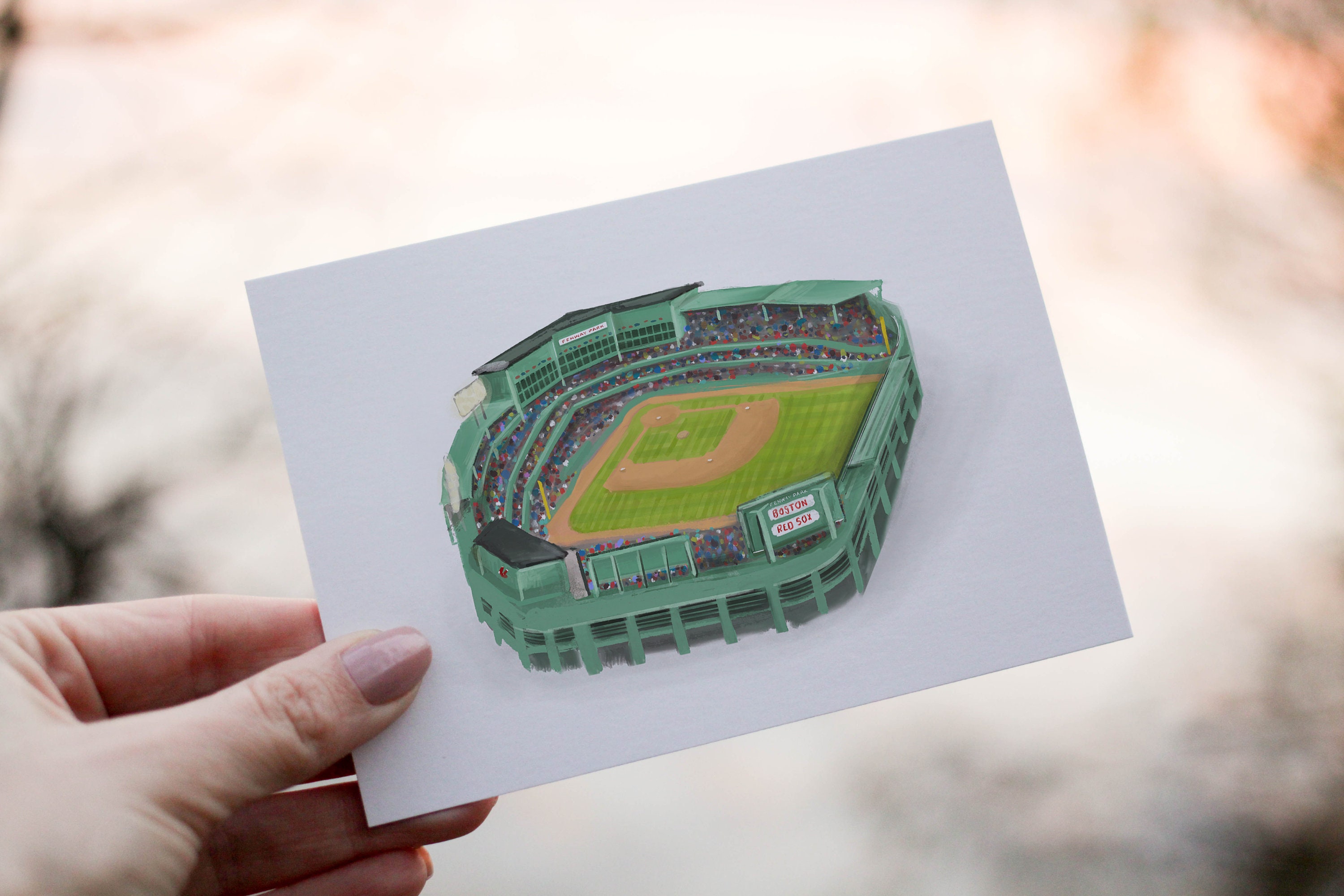 Fenway Park Drawing - Etsy