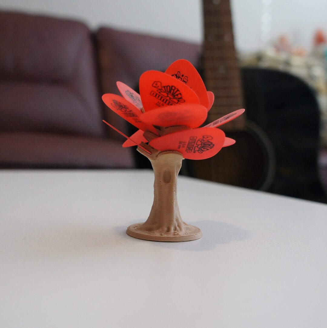 3D Printed Tree Guitar Pick Holder Etsy