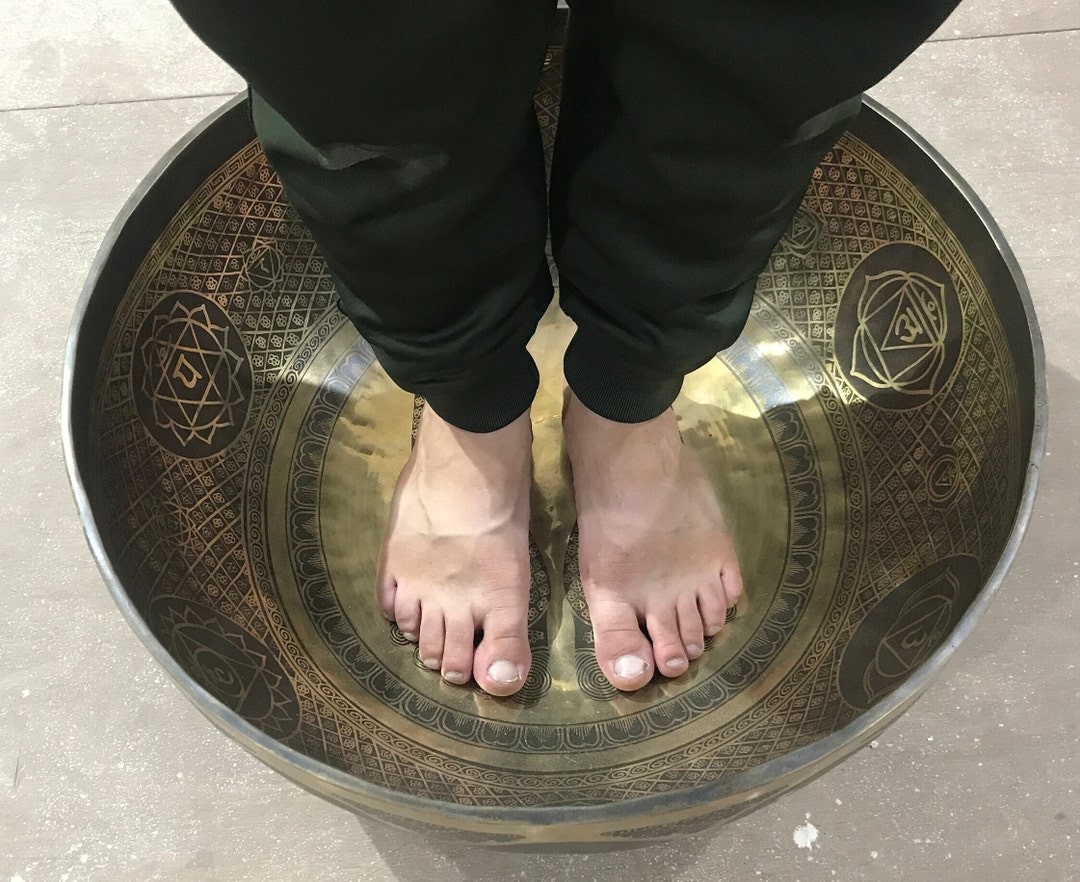 Extra Large Foot Singing Bowl Deep Vibration Healing Bowls for Chakra