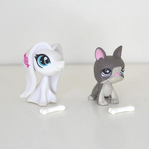 Hasbro Littlest Pet Shop LPS - Your Choice Of Dog Pet: #3323 Afghan Hound  Or # 958 Boston Terrier - Pre-loveds