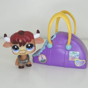 Vintage Littlest Pet Shop Bull LPS #2522 - Collectible Farm Animal