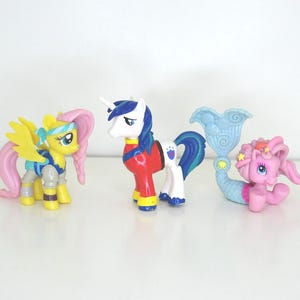 Minifigura vintage de My Little Pony: Colección Hasbro - Tu elección Fluttersky/Shining Armor/Pinkie Pie