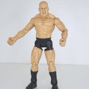 Figura de acción vintage de Kurt Angle de la WWF / JAKKS Titan Tron Live 2000