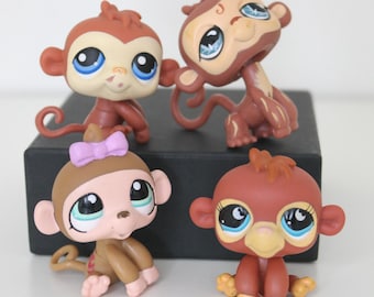 Your Choice - Authentic Littlest Pet Shop - Hasbro Collectible Monkey Toy