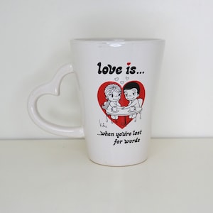 Vintage Love Is.. When You're Lost For Words Cup - MiniKim Holland - By Bonbon - 11'oz - Pre Owned Take A Note To Description