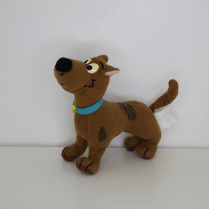 Vintage 1998 Poseable Scooby Doo Plushie - Knuffel door Hannah Barbera - Knuffeldier Hond - Klein 6'inch Collectible Toy
