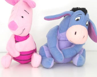 Vintage 90er Jahre Winnie the Pooh Happy Meal Spielzeug - Wählen Sie Ferkel oder Eeyore - 1998 Metallica