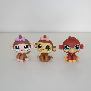 Littlest Pet Shop LPS Hasbro - Votre choix de bébé singe de compagnie : n° 1161, n° 216 ou n° 853 - Pré-aimé