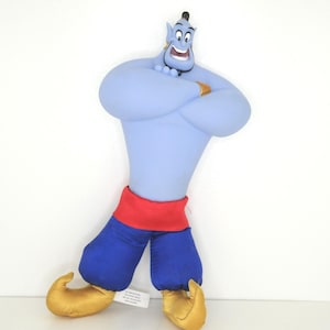Vintage Disney Genie Doll Aladdin | 11 inch hybride vinyl en pluche zachte poten