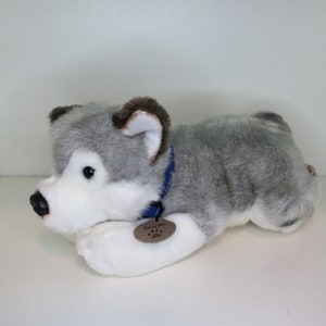 Husky Dog Storm Plush Toy Authentic By Keel Toys Stuffed Puppy Doll 13 inch Plushie Pre Owned