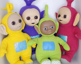 ヴィンテージのテレタビーズのぬいぐるみを選択してください: ラーラー、ティンキー ウィンキー、ディプシー、ポー - Golden Bear Products 1996