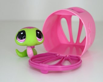 Littlest Pet Shop - Animal de compagnie LPS Hasbro avec accessoire # 3565 Animal de compagnie serpent - Objet de collection retiré - Occasion