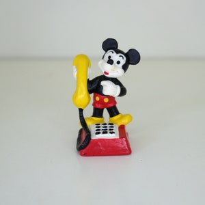 Mickey Mouse - Vintage Mini Figurine - Disney Figure By Bullyland Handpainted Figure Toy - Pre-owned