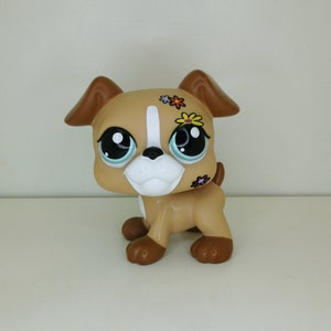Jumbo LPS Boxer Dog Collectible Hasbro Deco Littlest Pet Shop