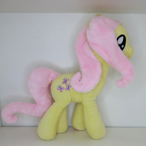 My Little Pony - Plush Toy - Fluttershy - 12'inch Soft Pony - Pre-Owned - Soft Animal Figure By Famosa