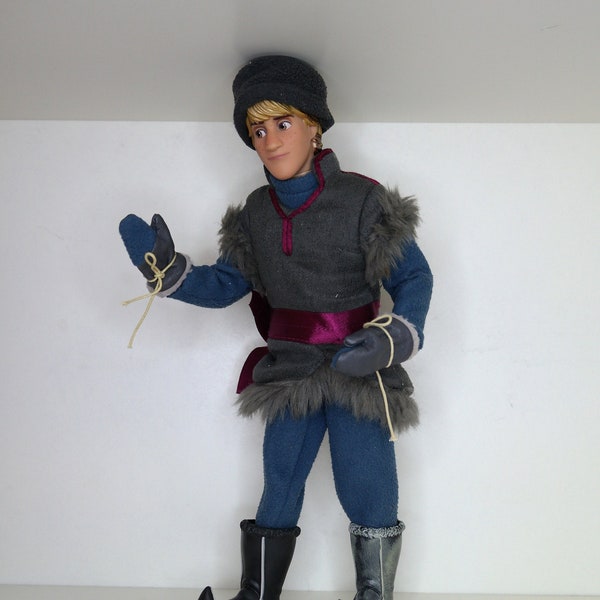 Genuine Disney's Store Exclusive Kristoff Doll Figure - Frozen Character Figurine With Winter Outfit - Pre-Owned