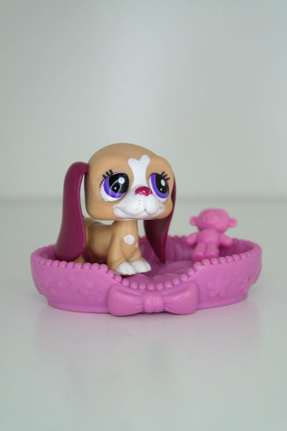 BREE LA BASSET HOUND DOG #255 - Authentic Littlest Pet Shop - Hasbro LPS