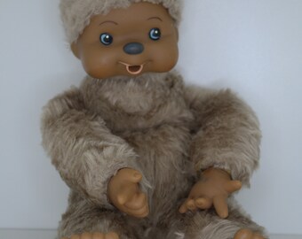 ヴィンテージ 1980 年代 大型クマの男の子 - ぬいぐるみ人形