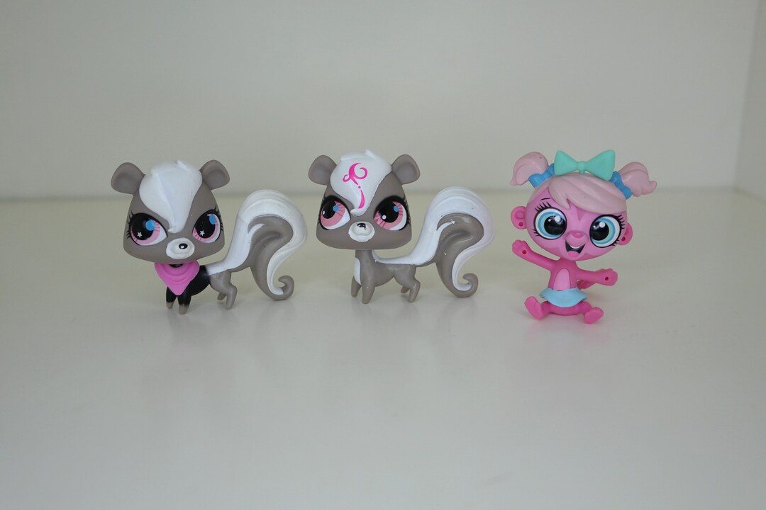 Monkey Skunk Rabbit Hasbro Littlest Pet Shop Pets Choose Your Pet: 2893 Skunk, 3059 Skunk ...