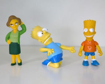 Vintage Simpsons Character Choose Figure Edna Krabappel Bart Simpson