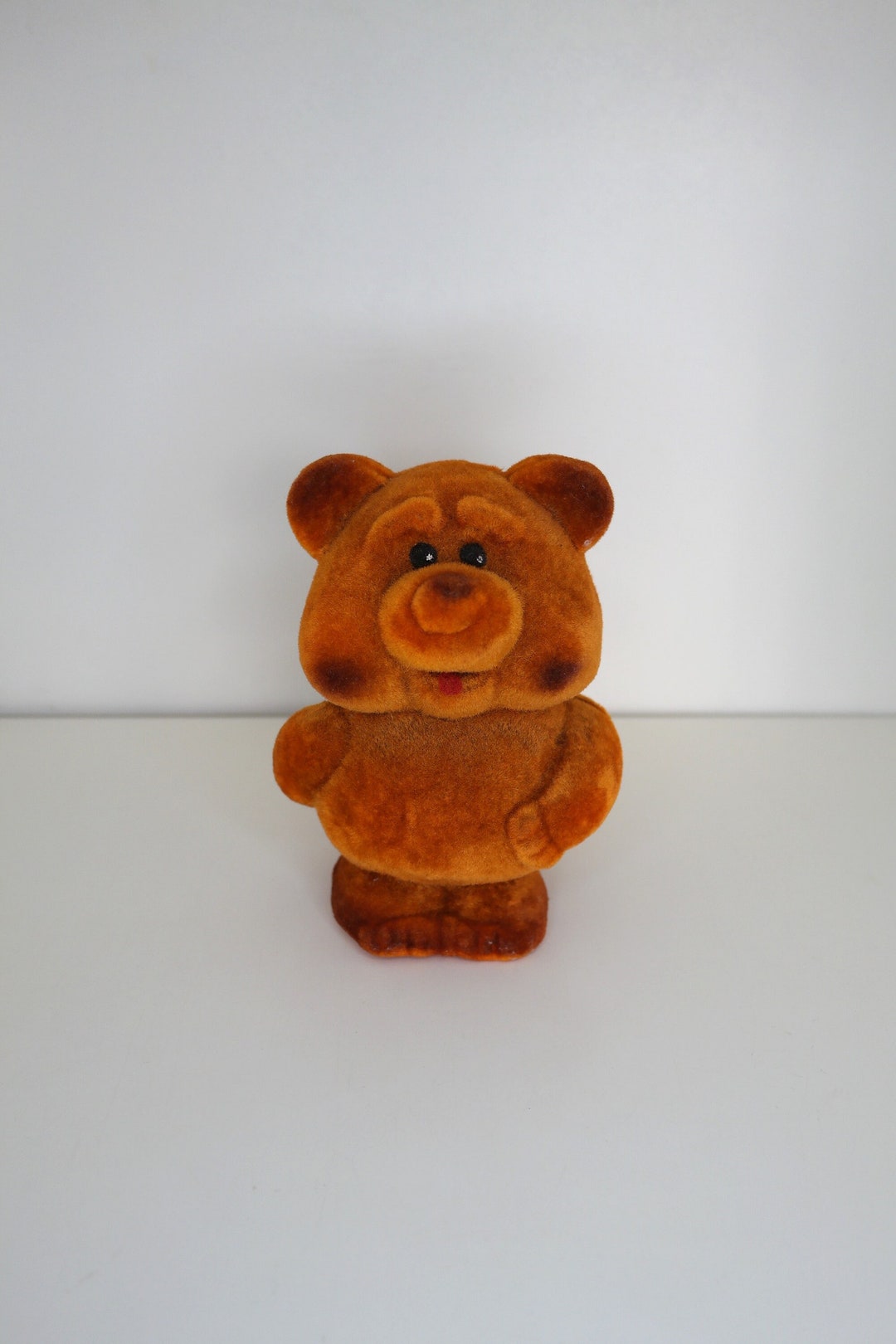 Soviet Rubber Flocked Toy Winnie the Pooh Russian Cartoon Version Pooh ...