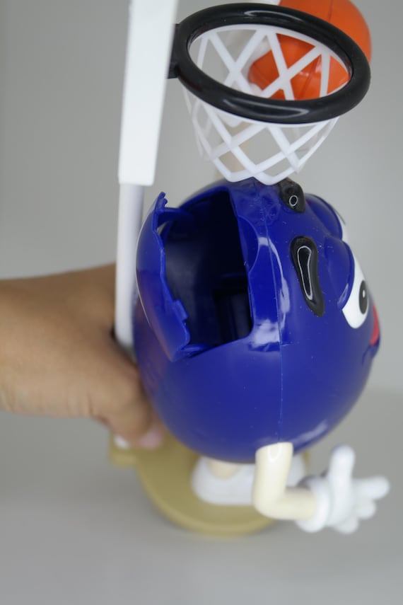 Vintage Blue M&M Basketball Player Character Dispenser, Mars