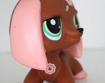 Figurine Littlest Pet Shop Hasbro – Chien Teckel Dachshund Numéro 1950, Collection Vintage