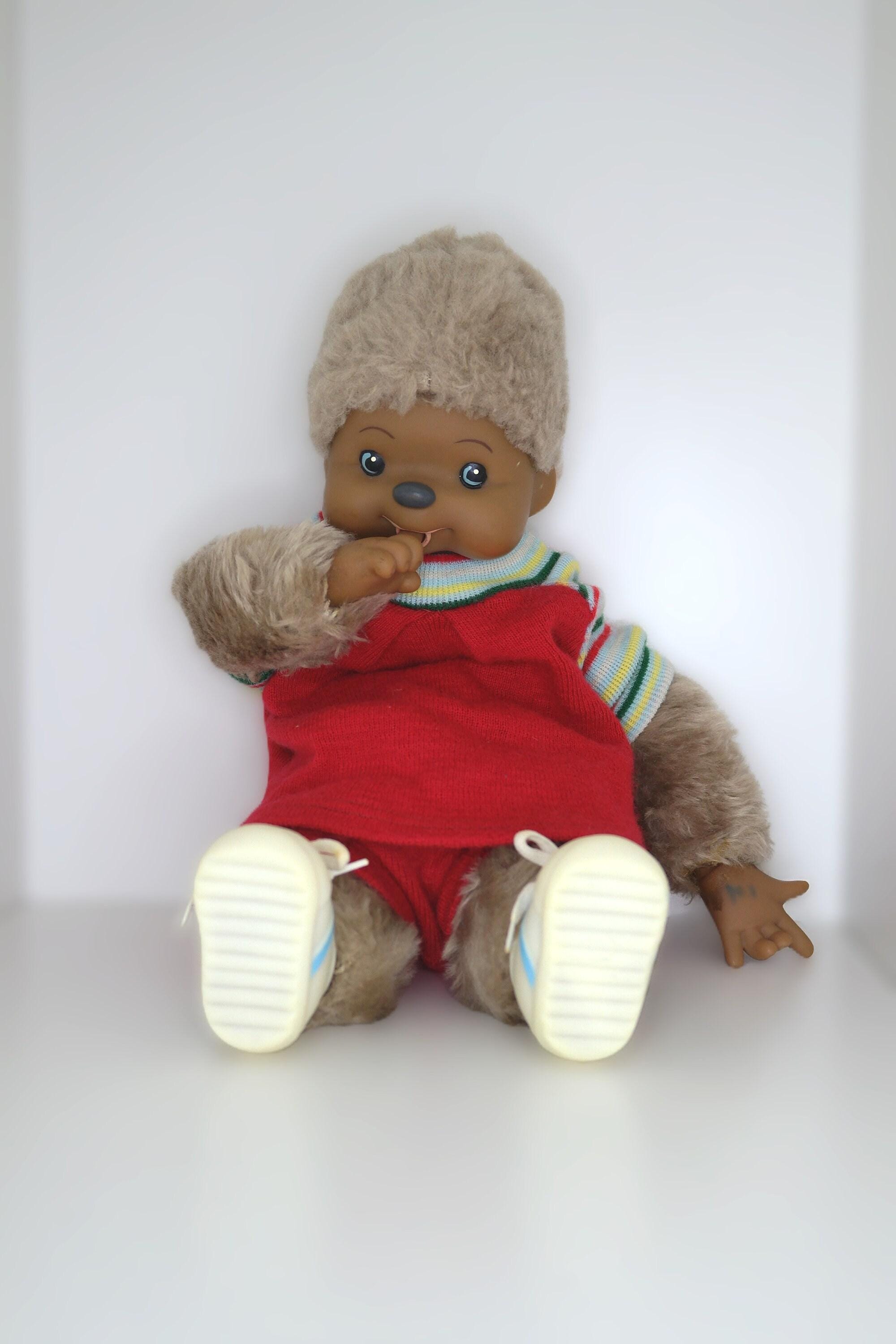 ヴィンテージ 1980 年代 大型クマの男の子 - ぬいぐるみ人形