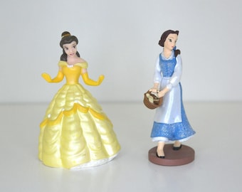 Authentic Disney&#39;s Figures - Choose A Figurine From Beauty And The Beast - Princess Belle With Yellow Dress Or Blue Belle With - Pre-Owned